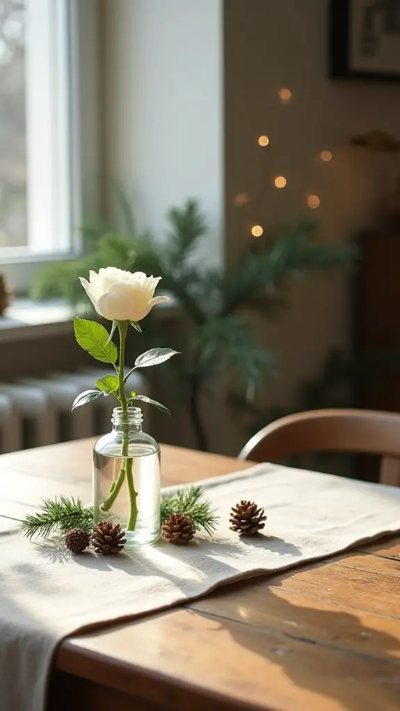 sophisticated single stem arrangements