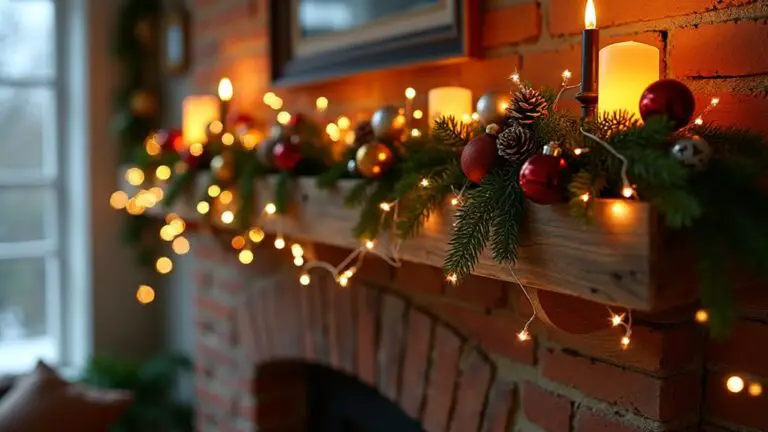 20 Sparkly Christmas Mantle Ideas That Glow All Night sparkling christmas mantle decorations