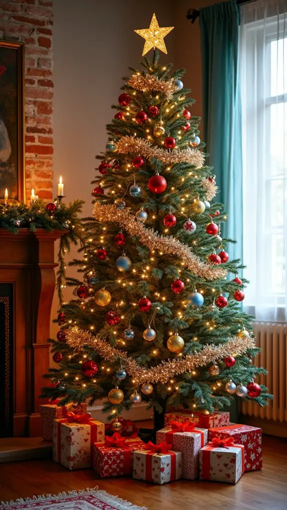 sparkling holiday tree decor