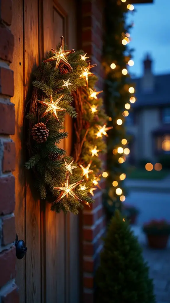 sparkling holiday wreath decorations