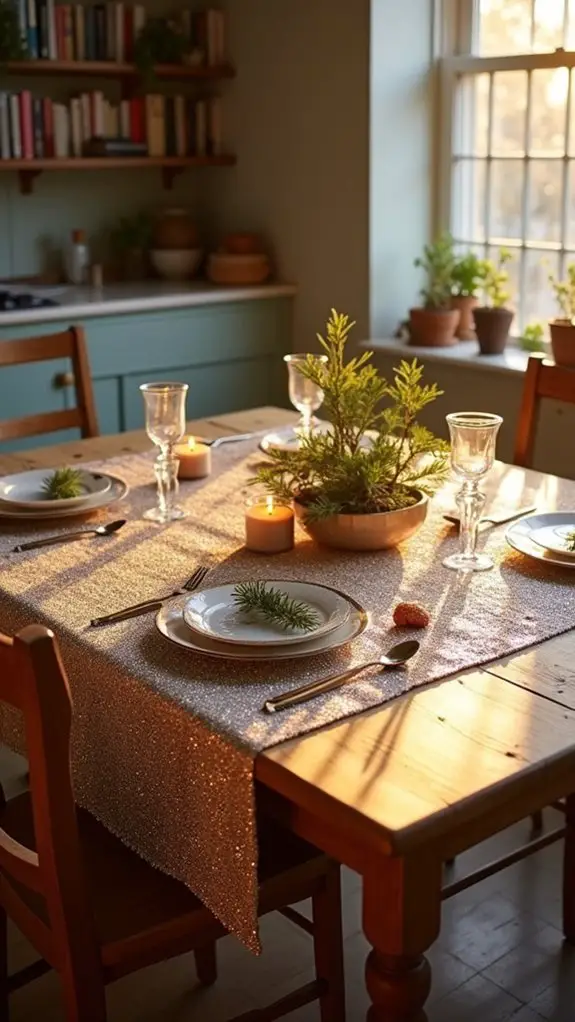 sparkling sequin table transformation