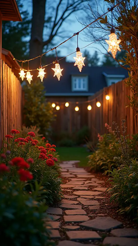 starry garden holiday decor