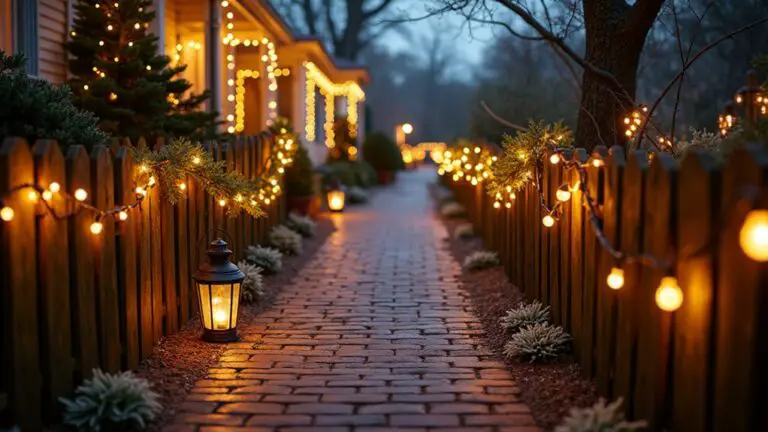 stylish christmas pathway lighting