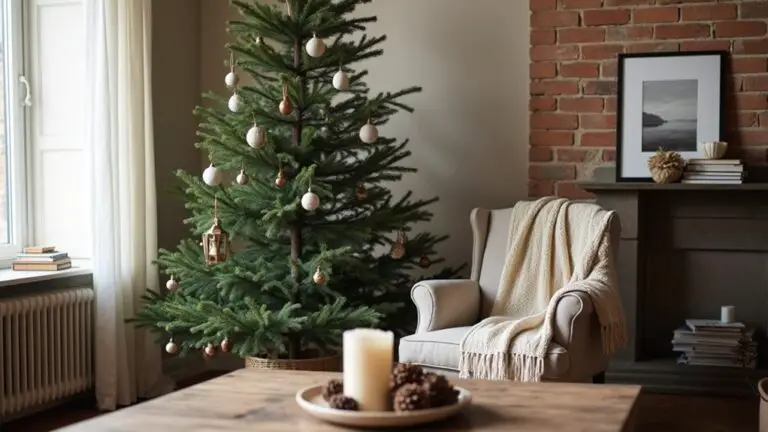 stylish minimalist christmas trees