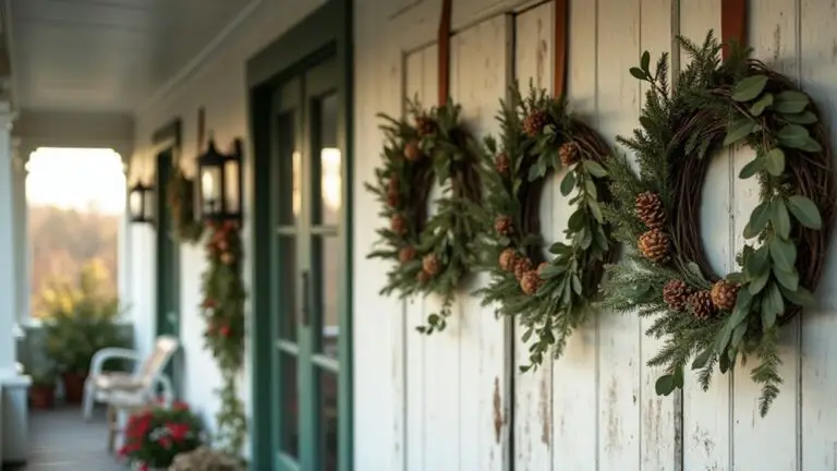 stylish minimalist christmas wreaths