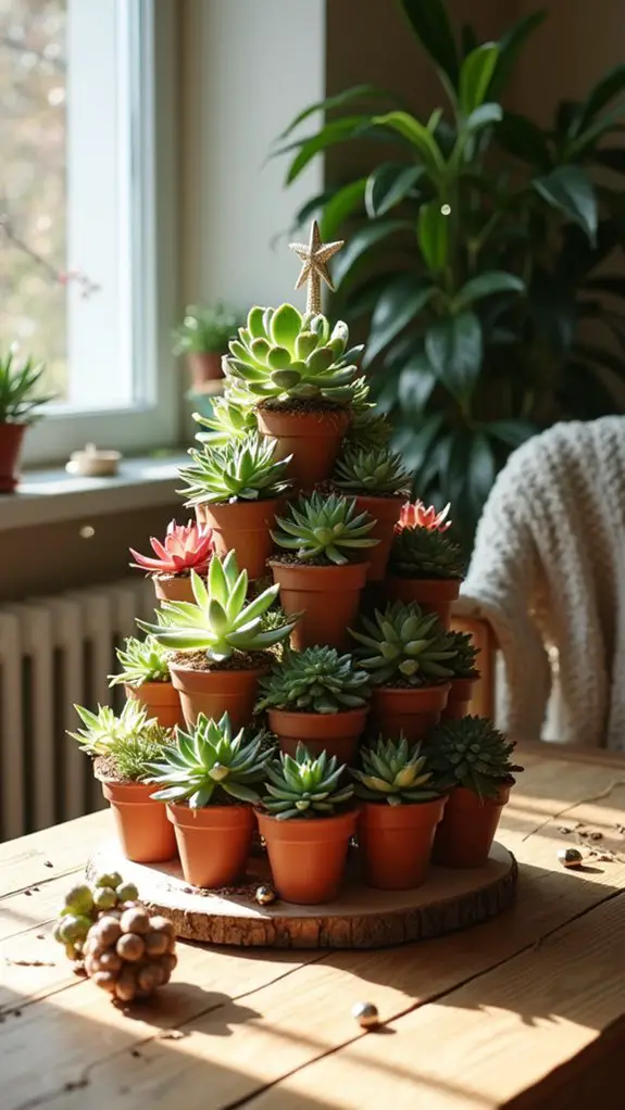 succulent tree holiday decor