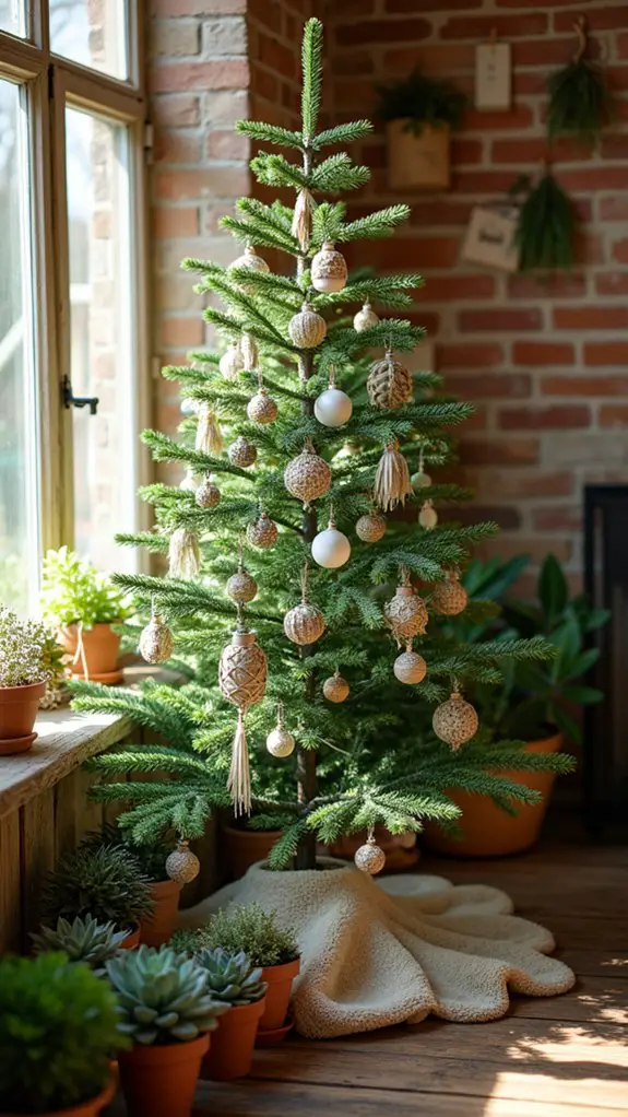 succulents enhance holiday decor