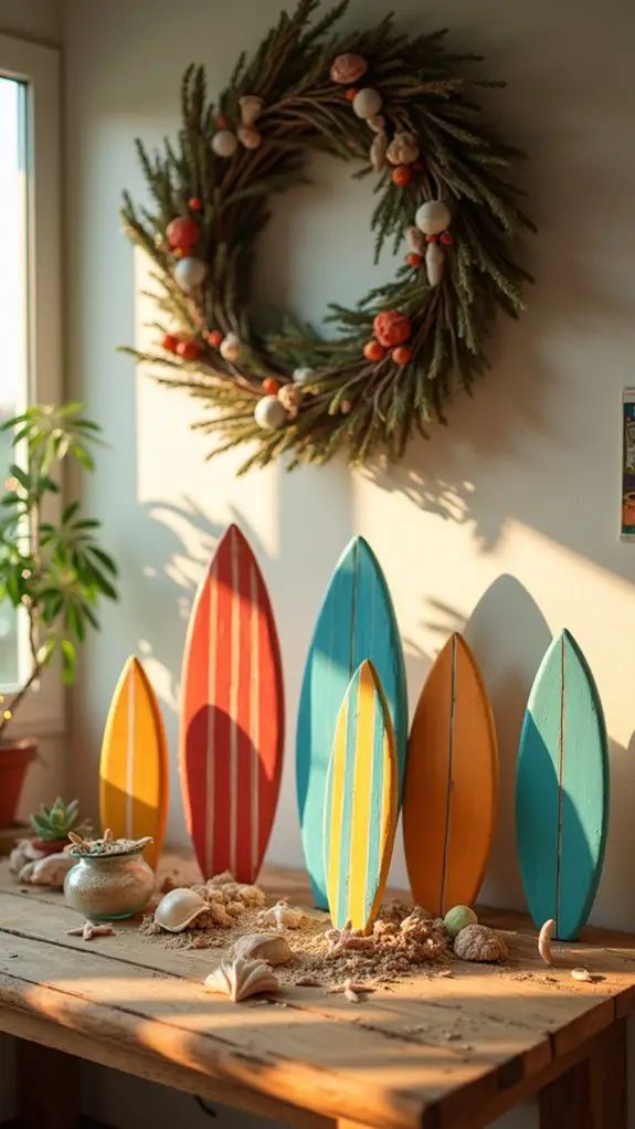 surfboard ornaments coastal charm