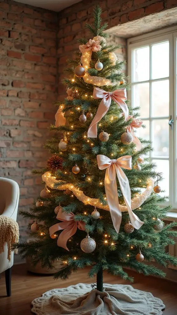 textured bows enhance charm