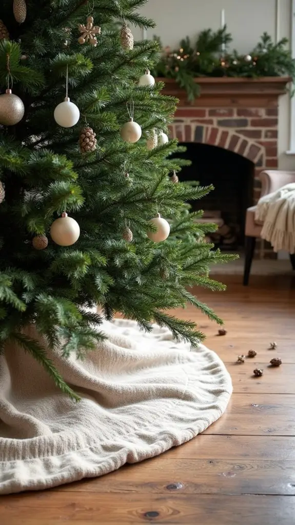 textured neutral holiday decor