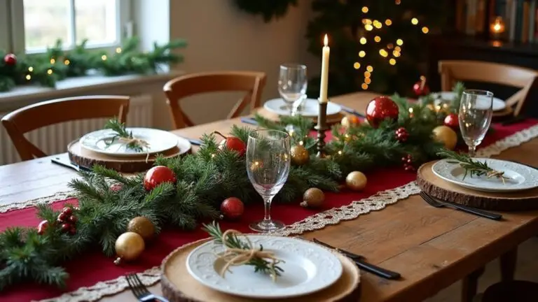 timeless christmas table decor