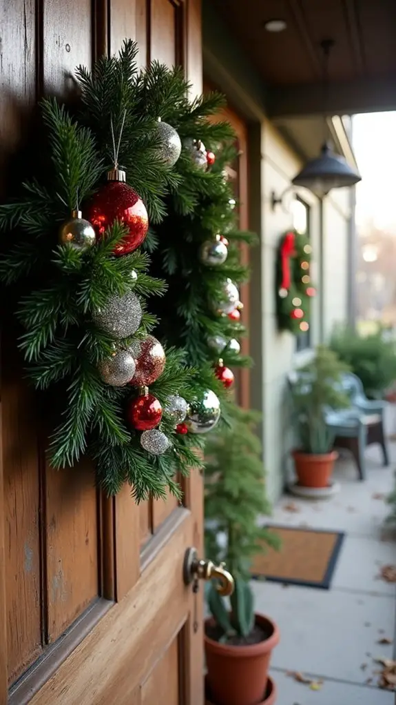 timeless festive door decor
