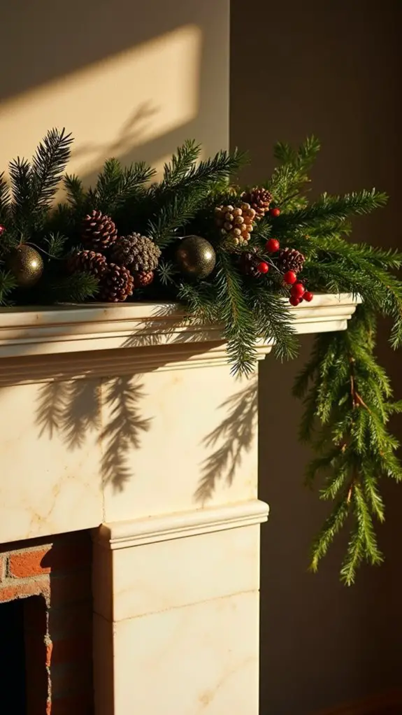timeless holiday greenery decor