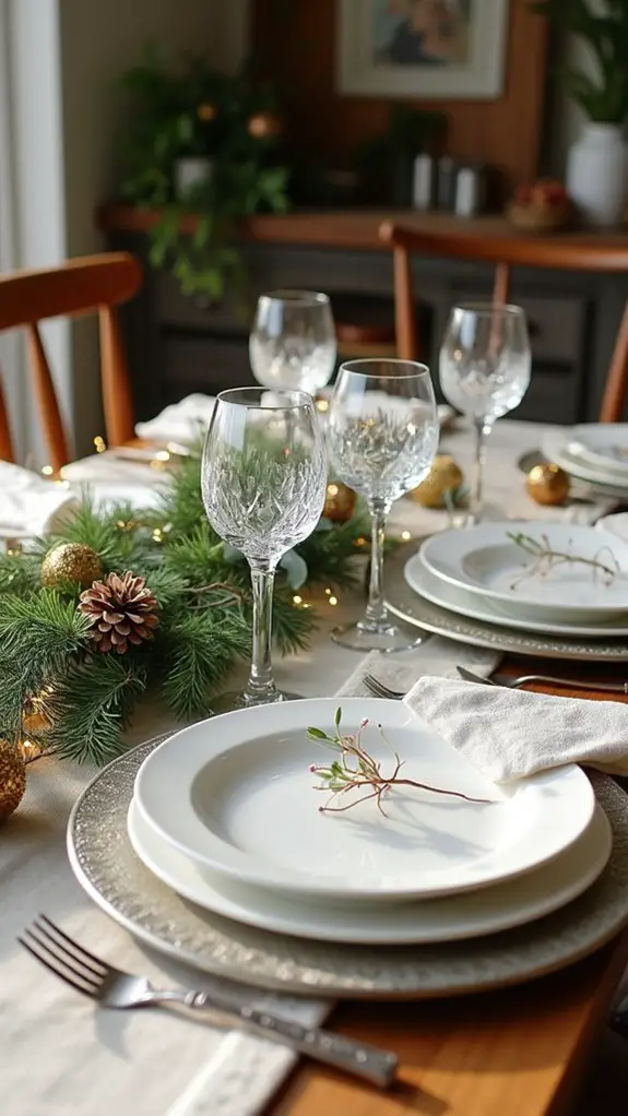 timeless holiday table setting