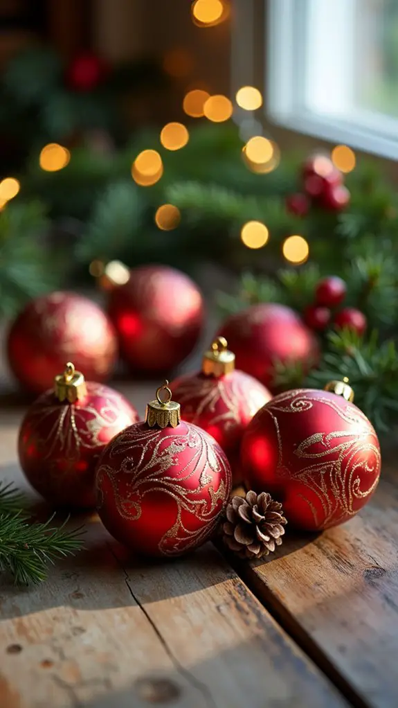 timeless red and gold elegance