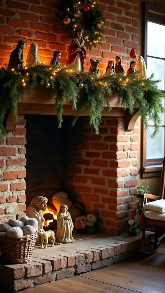 traditional nativity scene arrangement