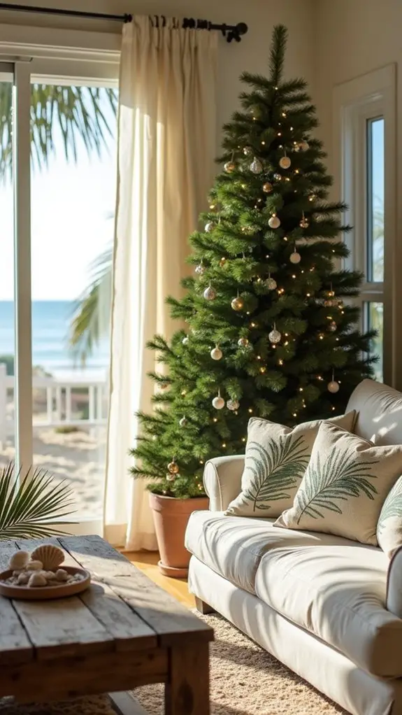 tropical coastal holiday decor