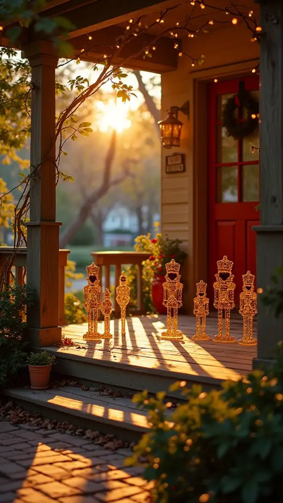 twinkling holiday nutcracker silhouettes