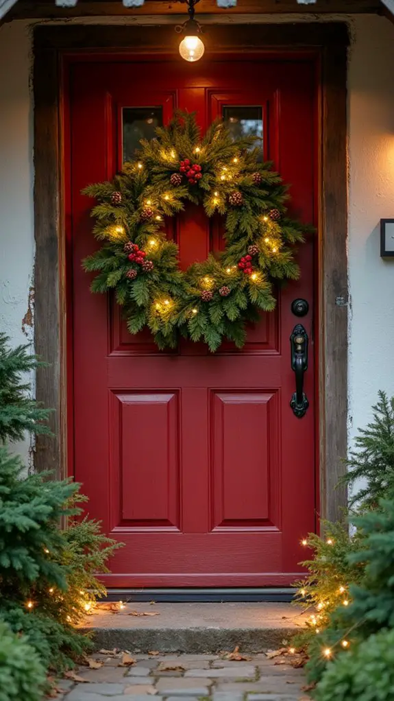 twinkling lights and bows