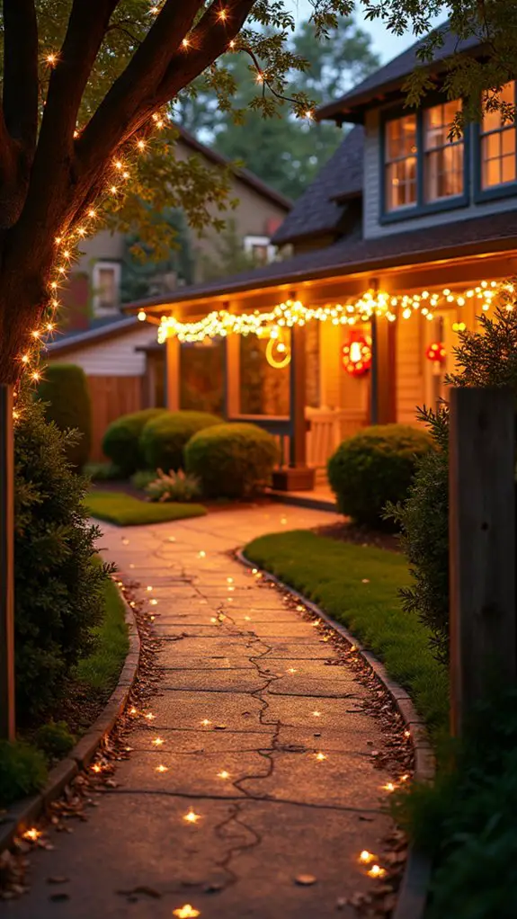 twinkling lights create ambiance