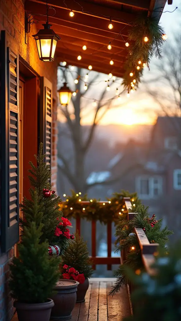 twinkling lights create ambiance