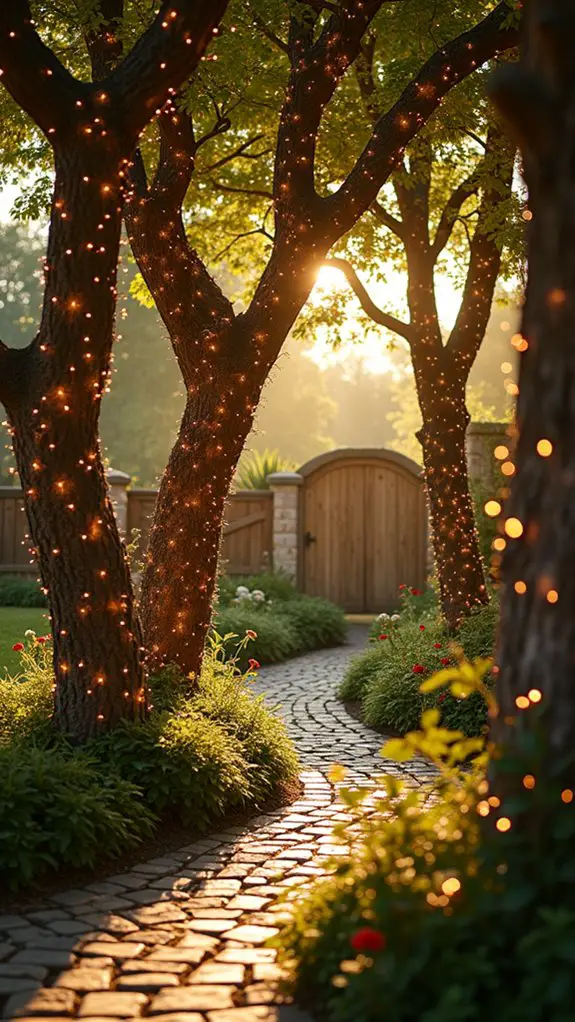 twinkling lights enchant trees