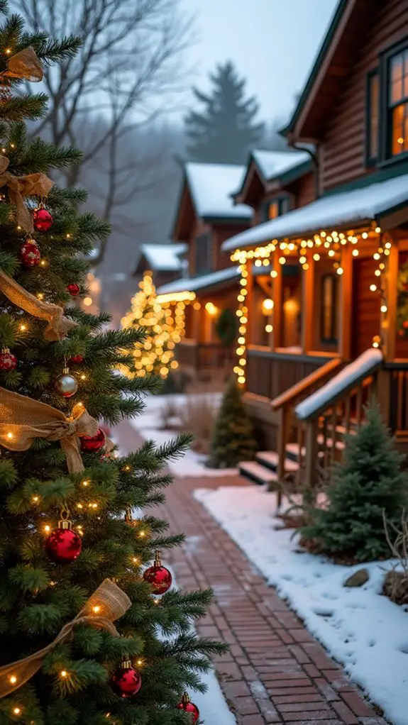 twinkling lights festive joy