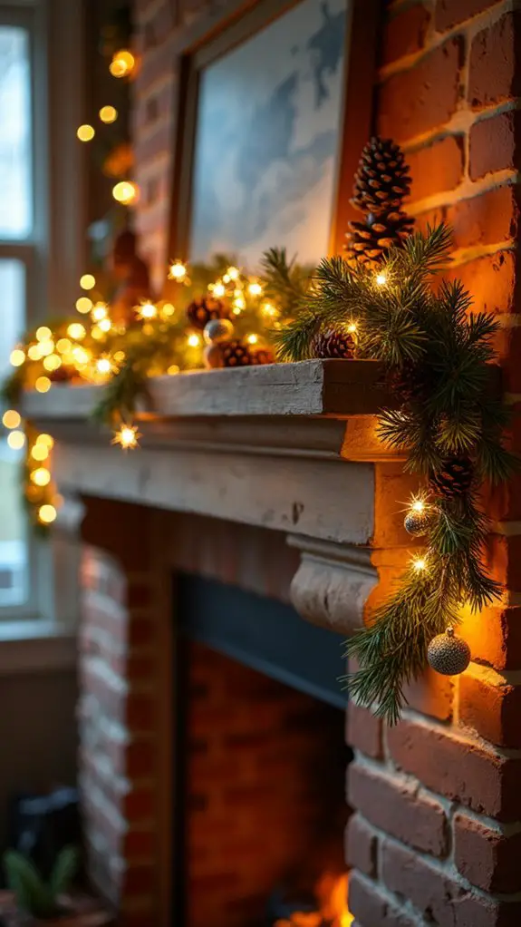 twinkling lights holiday backdrop