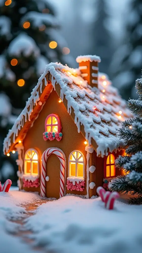 twinkling warm white lights