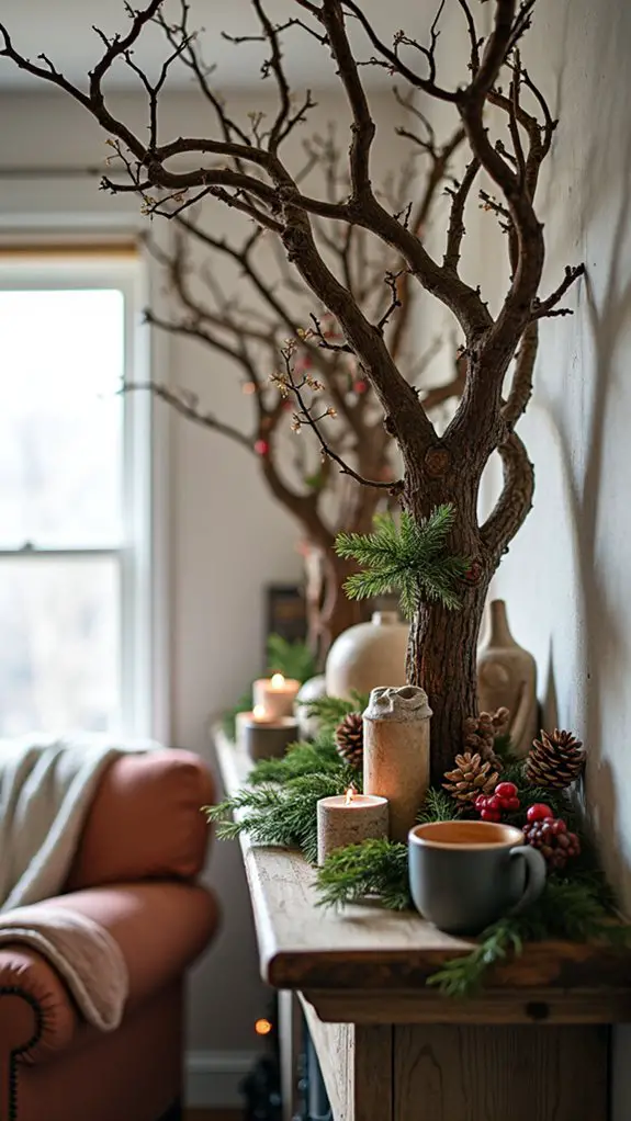 twisted branches enhance decor