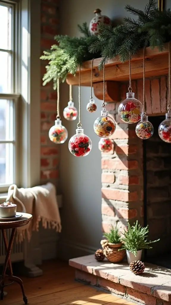 unique fabric scrap ornaments