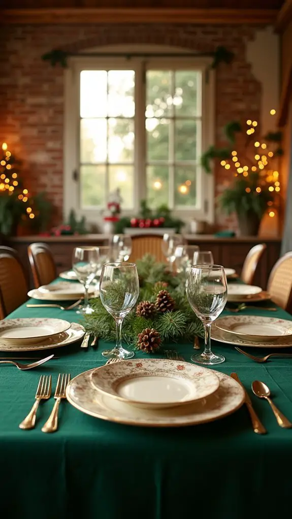 unique festive table decor
