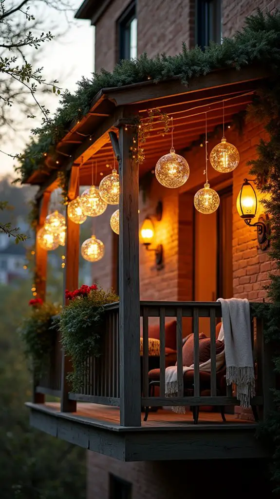 unique hanging light orbs