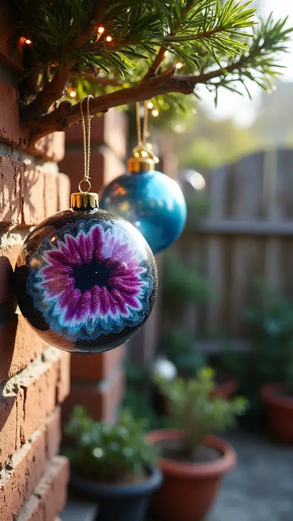 unique resin geode ornaments