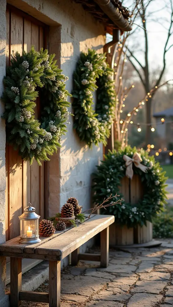 unique wreaths in unexpected places