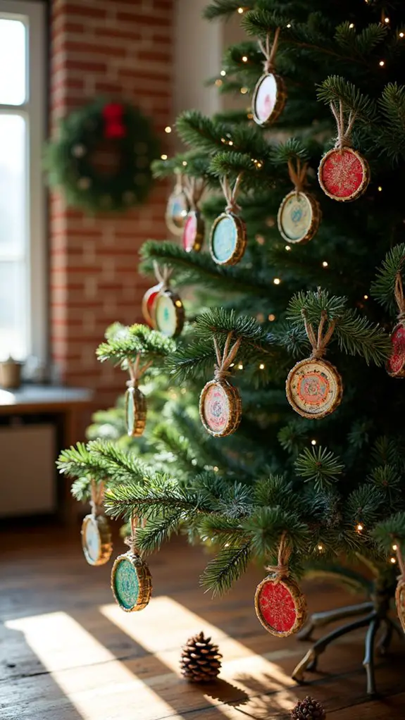 upcycled bottle cap ornaments