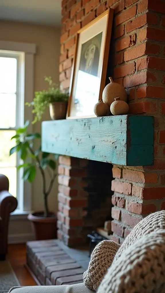 vibrant beams enhance decor