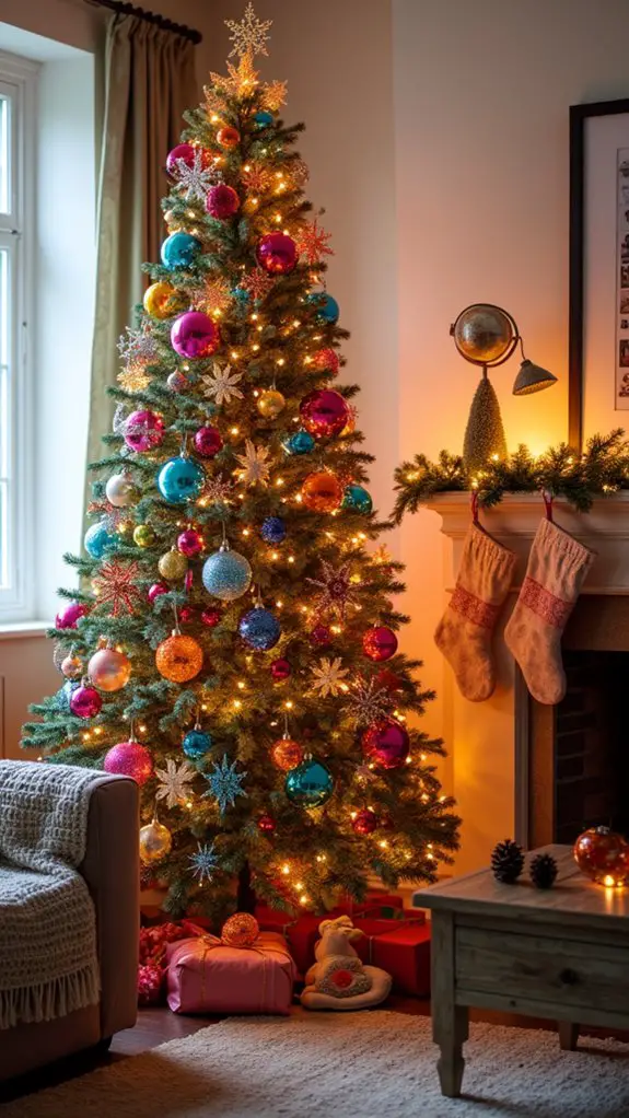 vibrant cheerful holiday decor