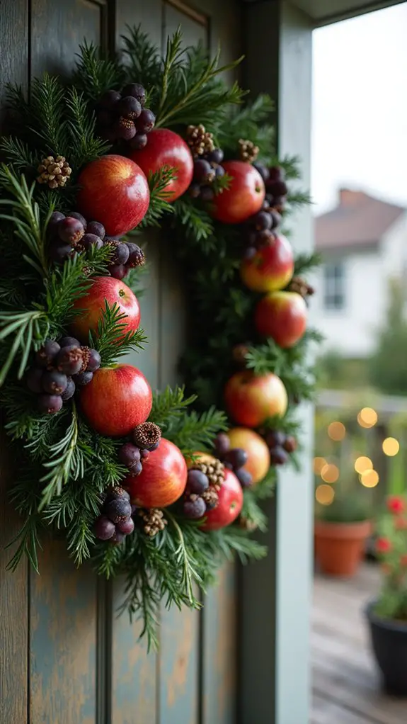 vibrant fruit and greenery