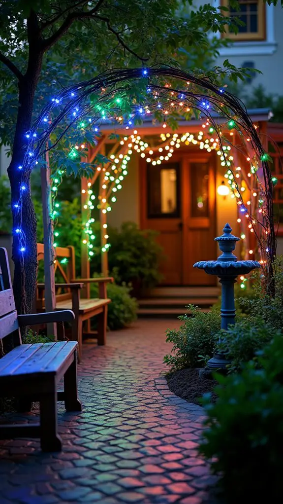 vibrant garden holiday decor