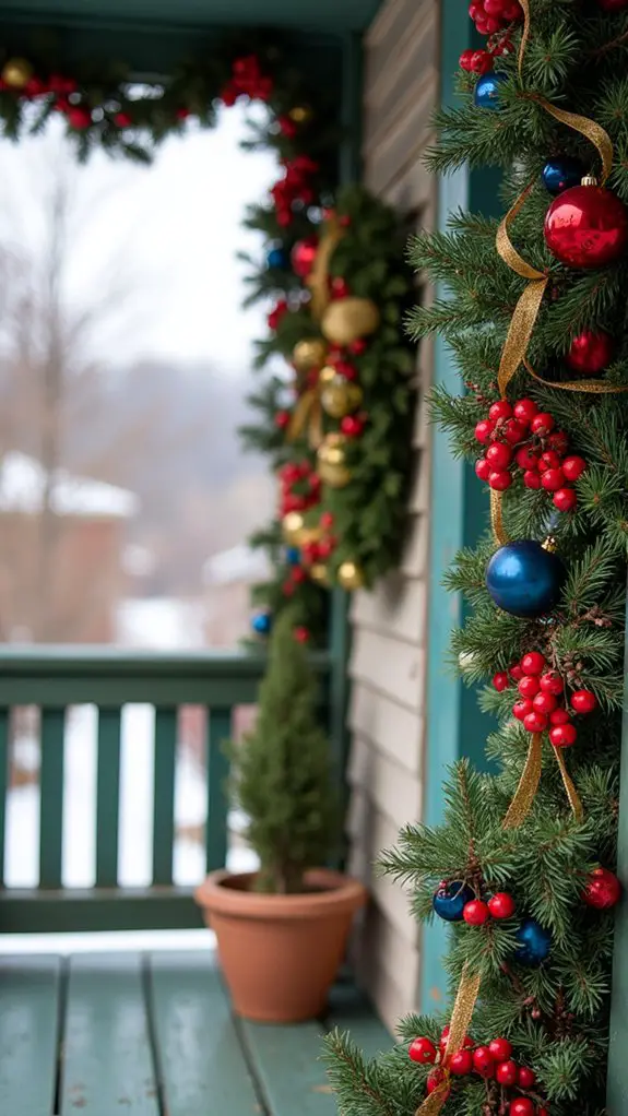vibrant garlands create cheer