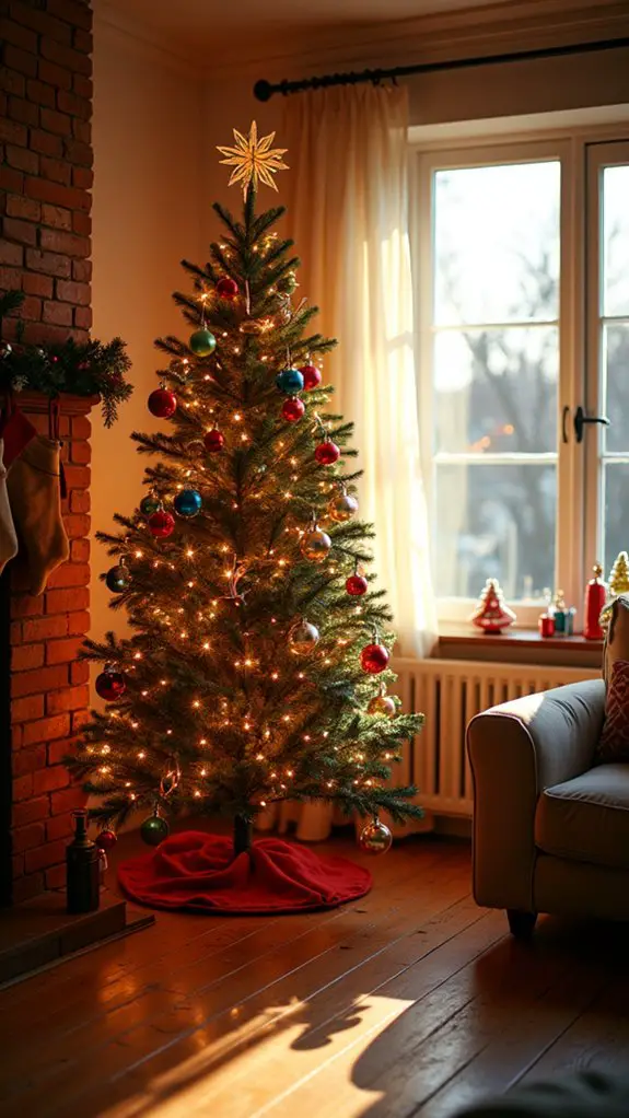 vibrant holiday light display