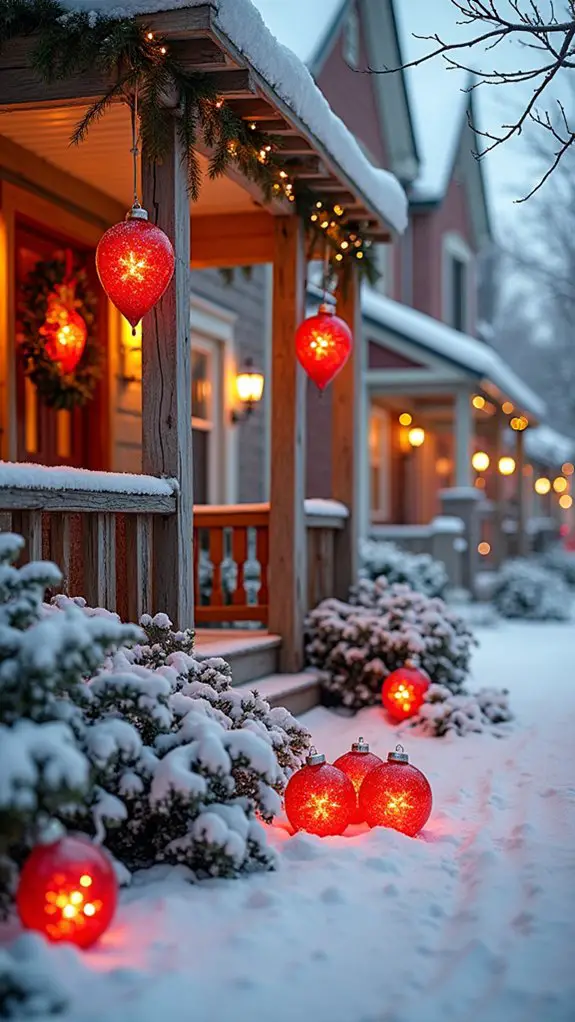 vibrant holiday light ornaments