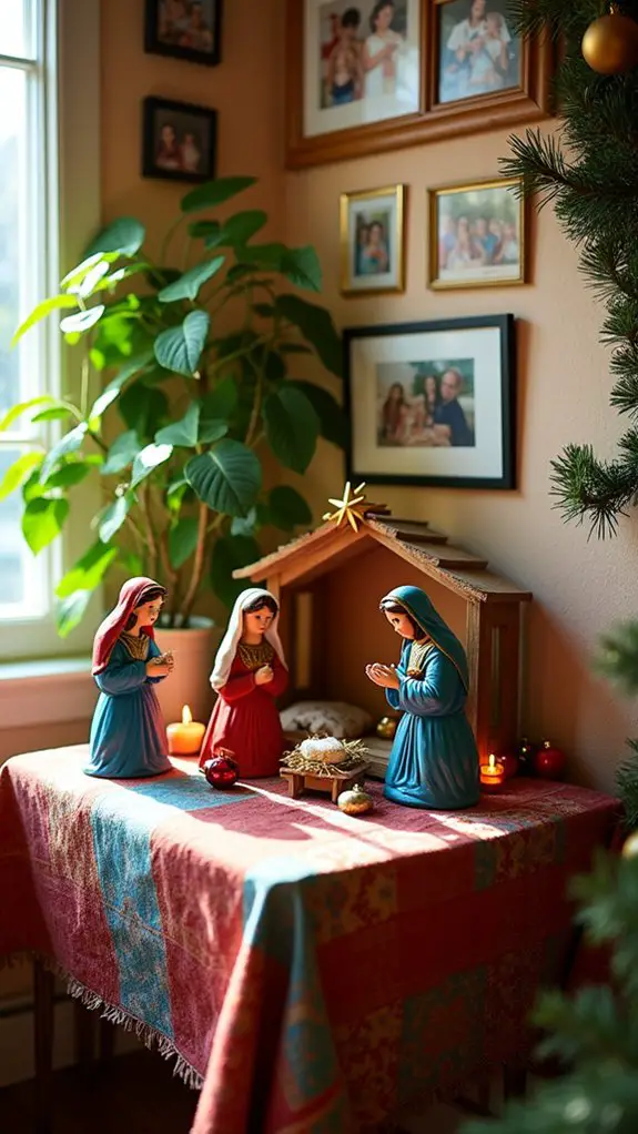 vibrant nativity scene decor