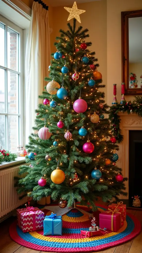 vibrant ornaments festive atmosphere