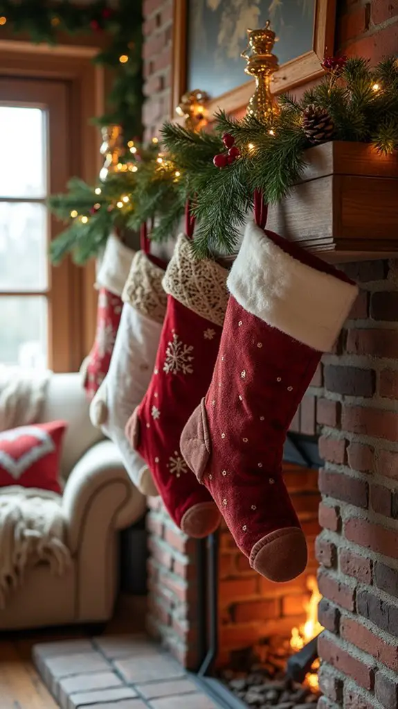 vibrant personalized stocking displays