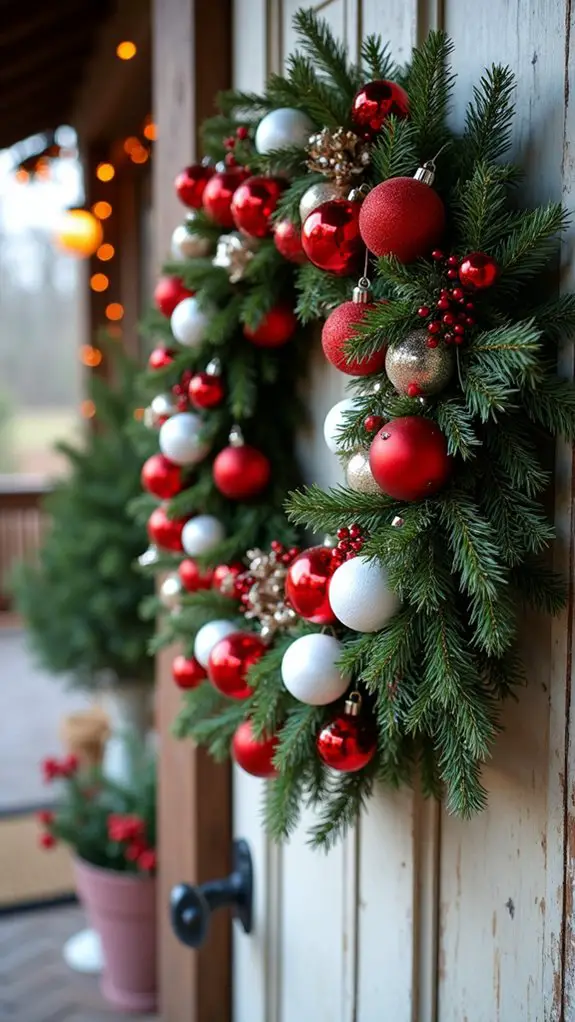 vibrant red and white