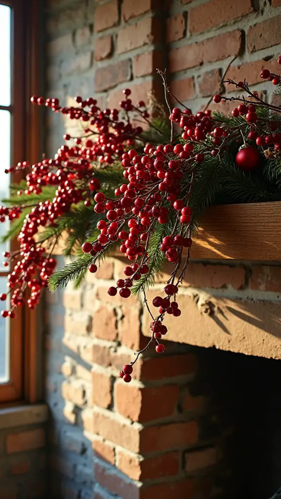 vibrant red holiday decor