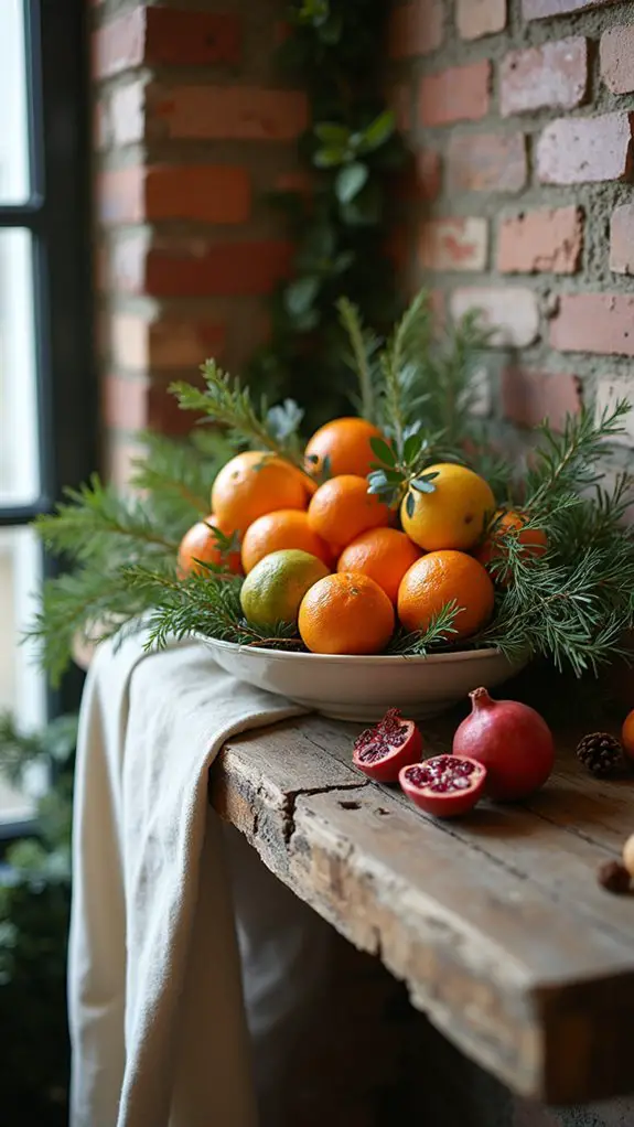vibrant seasonal fruit displays
