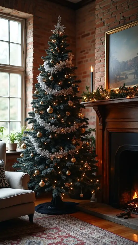 vintage black tree decor